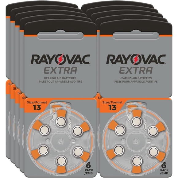 RAYOVAC® Piles pour Aide Auditive Format Extra 13 (60 Piles)
