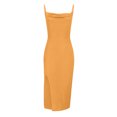 thumbnail image 4 of EGNMCR Robes d'Été pour Femmes Tendance 2024 Mode Robe de Printemps, d'Été et Décontractée pour Femme à une Épaule Sans Manches de Couleur Unie, 4 of 6