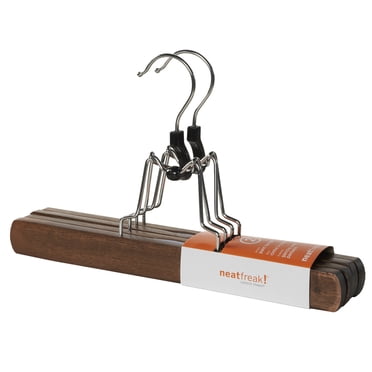 neatfreak! Wood Pant Hanger, pack of 2