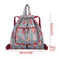 thumbnail image 2 of Amzcrzy Home Decor, Storage Bag, Storage Basket, Foldable Large Capacity Travel Backpack Drawstring Pocket Light Nylon Cloth Multifunctional Print Foldable Bag Organizer Foldable Capacity, 2 of 2