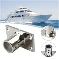 thumbnail image 3 of Stainless Steel 22/25Mm Handrail Fittings 90° Rectangular Base Tube Pipe Base 25Mm Mingyqi, 3 of 9