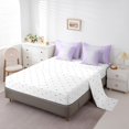 thumbnail image 3 of YST Lilac Purple and Grey Watercolor Bedding Comforter Set, Modern Geometry, 7-Piece, Queen, 3 of 4