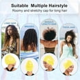 thumbnail image 4 of Meitianfacai Oversized Silicone Swimming Cap For Adults Large Head Coverage Waterproof Hair Protection Elastic Swim Cap For Long Thick Hair Pool Beach Use (Yellow), 4 of 6