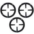 thumbnail image 1 of YSNOOWE 3pcs Sturdy Gas Stove Stand for Home Use Kitchen Black, 1 of 8