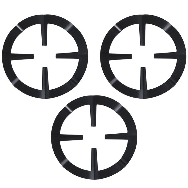 YSNOOWE 3pcs Sturdy Gas Stove Stand for Home Use Kitchen Black