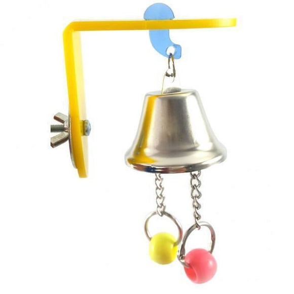 Bunblic 3-6pack Birds Parrots Cage Hanging Bell Chew Toys For Parrots Parakeets 6 Pcs