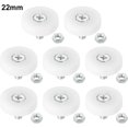 thumbnail image 1 of MYG 8 Pack Plastic Drawer Pulley Replacement Wheels Bearing Small Pulley with Nuts, 1 of 5
