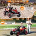 thumbnail image 4 of YunTopKids 2 Seater Ride on Car, 12V 10AH Ride on UTV for Kids, Ride on Toys with Remote Control, Bluetooth, Music Player, Spring Suspension for 3-6 Boy Girl,Red, 4 of 8