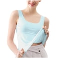 thumbnail image 1 of asjyhkr Womens Summer Tank Tops Cooling Ice Silk Lightweight Stretch Comfy Sleeveless Pajama Base Layer, 1 of 8