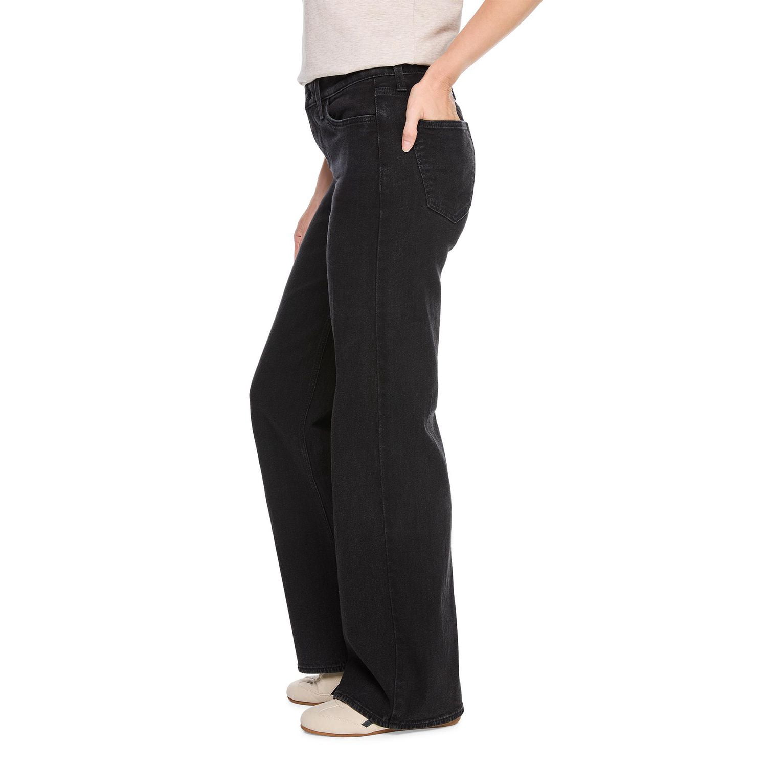 George Women's Mid Rise Wide Leg Jean