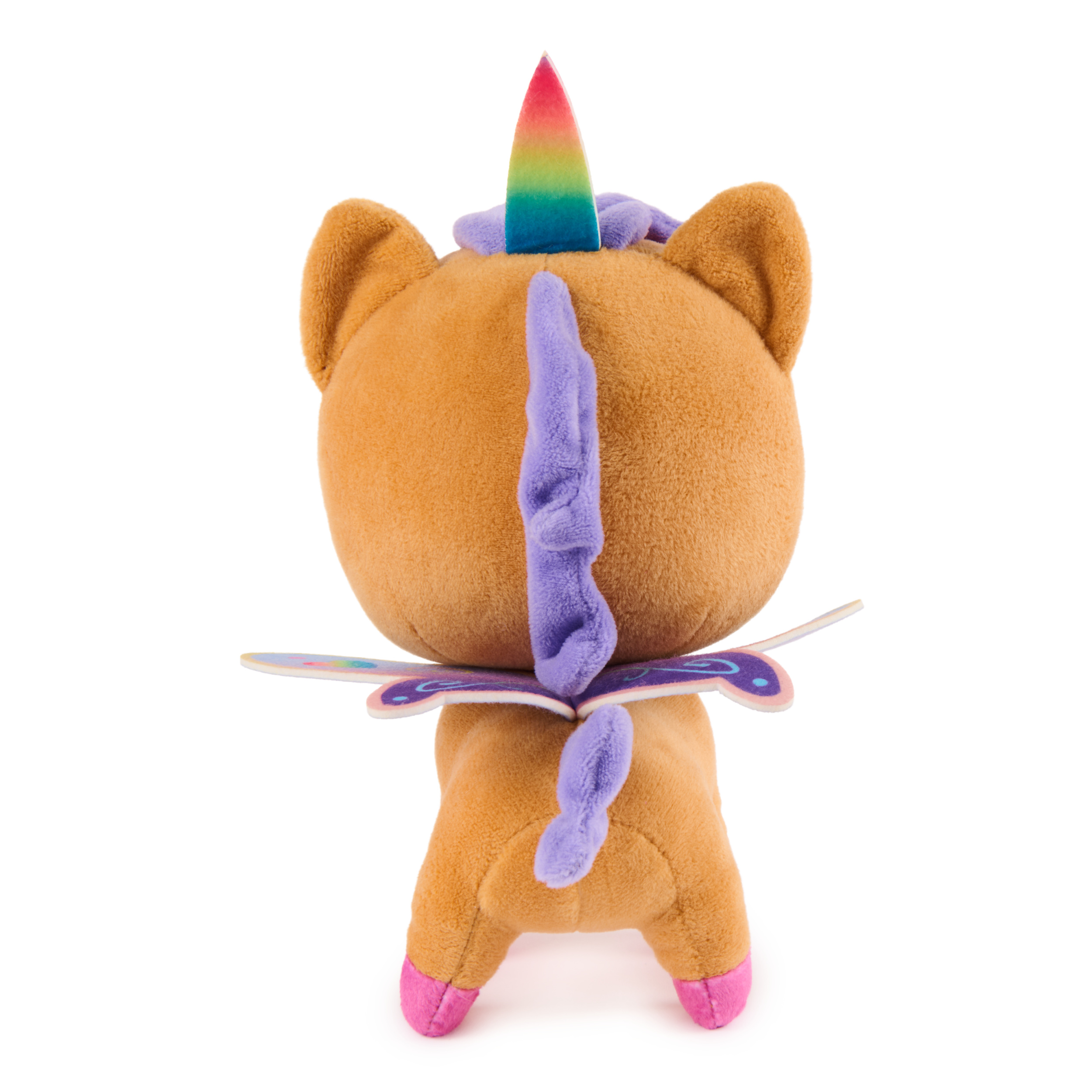 DreamWorks Gabby's Dollhouse: Fairylandia, Peluche licorne Kiko officielle, licorne en peluche, jouets souples pour les enfants à partir d'un an, marron, 20,3 cm