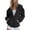 AA-Black, variant on QATAINLAV Hoodies for Women Casual Button Open Front Sweatshirt Cardigans Solid Casual Long Sleeve Hooded Jackets Fall Outwear, Blue, XL
