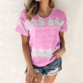 thumbnail image 1 of Wolfast T-Shirts pour Femmes Mode Femmes Mode T-Shirt Imprimé Manches Courtes Blouse Col Rond Hauts Décontractés Manches Courtes Blouses pour Femmes, 1 of 9
