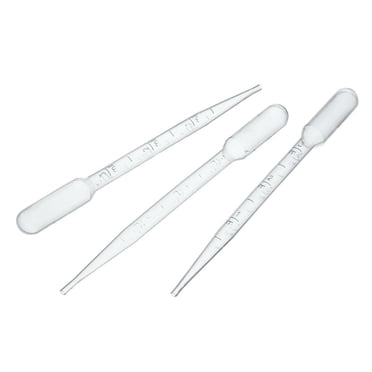 (50 Pack) ASR Outdoor Plastic Dropper Pipette Gold Panning 5.5 Inch - 3mL