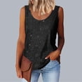 thumbnail image 2 of Plebaso Débardeurs à Paillettes à Col Ras du Cou pour Femmes, Hauts Sans Manches Scintillants, Débardeurs de Mode pour Fêtes, Tenue de Boîte de Nuit, 2 of 6