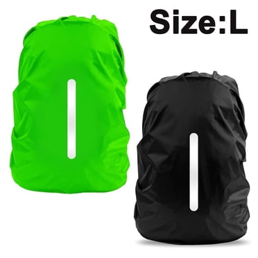 2 Pack Waterproof Rain Cover for Backpack, Reflective Rucksack Rain Cover for Anti-dust/Anti-Theft/Cycling/Hiking/Camping/Traveling/Outdoor Activities