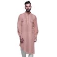 thumbnail image 2 of Atasi Kurta Traditionnel en Rayonne Imprimée à Col Mandarin pour Hommes Chemise Décontractée, 2 of 6
