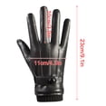 thumbnail image 3 of XYAIYT Gants d'Hiver pour Hommes, Boucle de Poignet Réglable, Écran Tactile, Compatible avec Cyclisme en Plein Air, Cadeau de Course, Costume Décontracté en Polyester et Velours, Chaud et Coupe-Vent pour Temps Froid, 3 of 5