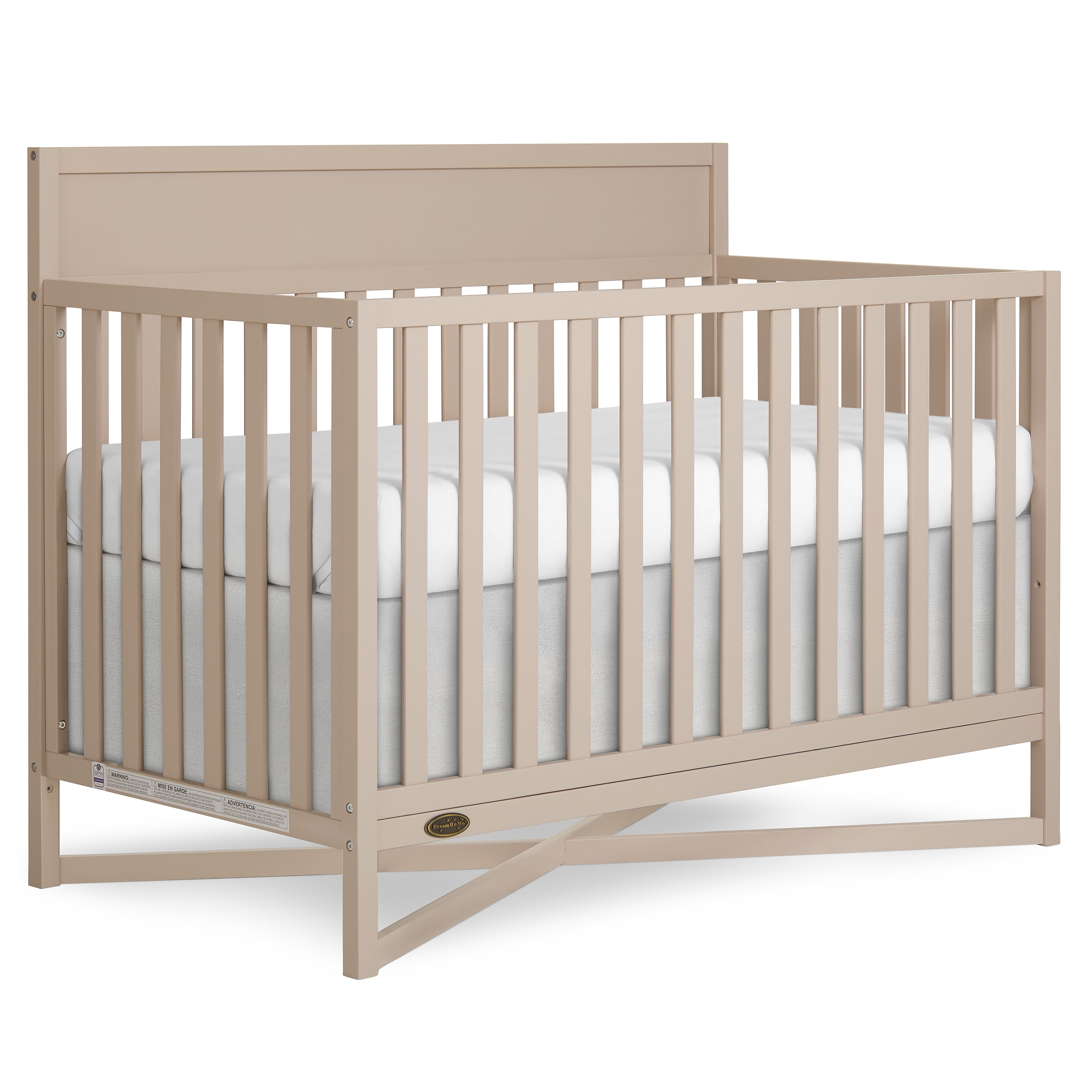 Dream On Me Owen 5-in-1 Convertible Crib, Almond Butter