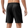 thumbnail image 4 of Mens Shorts, Mens Casual Solid Color Casual Drawstring Pockets Elastic Sports Shorts, 4 of 4