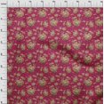 thumbnail image 4 of oneOone Velvet Magenta Fabric Florals Sewing Craft Projects Fabric Prints By Yard 58 Inch Wide, 4 of 4