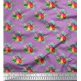 thumbnail image 1 of Soimoi Velvet Fabric Leaves Tropical Print Fabric by the Yard 58 Inch Wide, 1 of 1