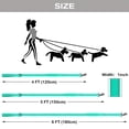 thumbnail image 2 of CNKOO Heavy Duty Double Handle Dog Leash with Reflective Strips for Night Safety - Large & Extra Large Breed Dog Walking & Training, 2 of 7