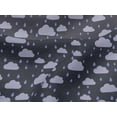 thumbnail image 4 of oneOone Viscose Jersey Fabric Raindrop & Clouds Nature Print Sewing Fabric BTY 60 Inch Wide, 4 of 4