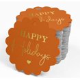 thumbnail image 4 of Inkdotpot 50 Pack Happy Holiday Favor Paper Tags Craft Real Gold Foil Hang Tags, 4 of 6