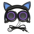 thumbnail image 2 of Wired Headphone, Wrap Around Design LED Light Comfortable Cute Kids Headset Cat Ear Design Excellent Sound Quality Noise Reduction  for Cell Phones, 2 of 7