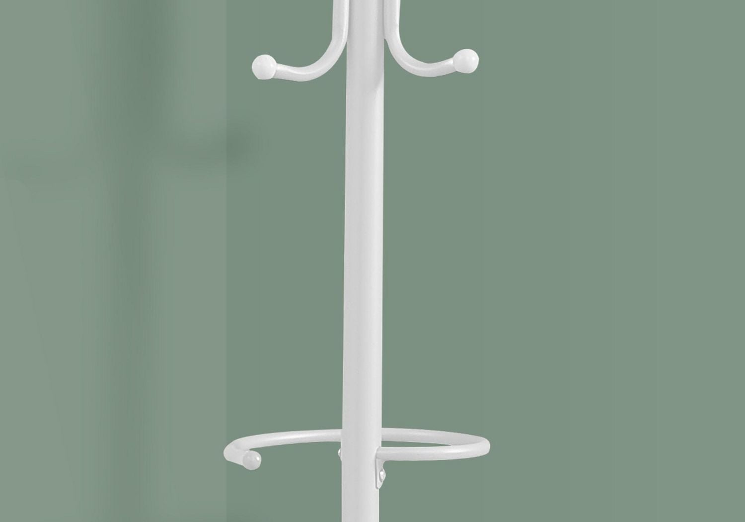 Monarch Specialties Patère, Portemanteau, Sur Pied, Barre De Suspension, 6 Crochets, Entrée, 68"h, Chambre À Coucher, Métal, Blanc, Contemporain, Moderne
