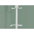 thumbnail image 2 of Monarch Specialties Coat Rack, Hall Tree, Free Standing, Hanging Bar, 6 Hooks, Entryway, 68"h, Bedroom, Metal, White, Contemporary, Modern, 2 of 4