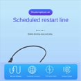 thumbnail image 4 of 6X 24 Hour Auto Reboot Router Routing Timer Reset Tool DC Power Timing Fiber Modem Router DC Power Manager Black, 4 of 7