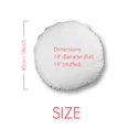thumbnail image 2 of Flowers Plant Art Pattern Round Throw Pillow Home Decoration Cushion, 2 of 3