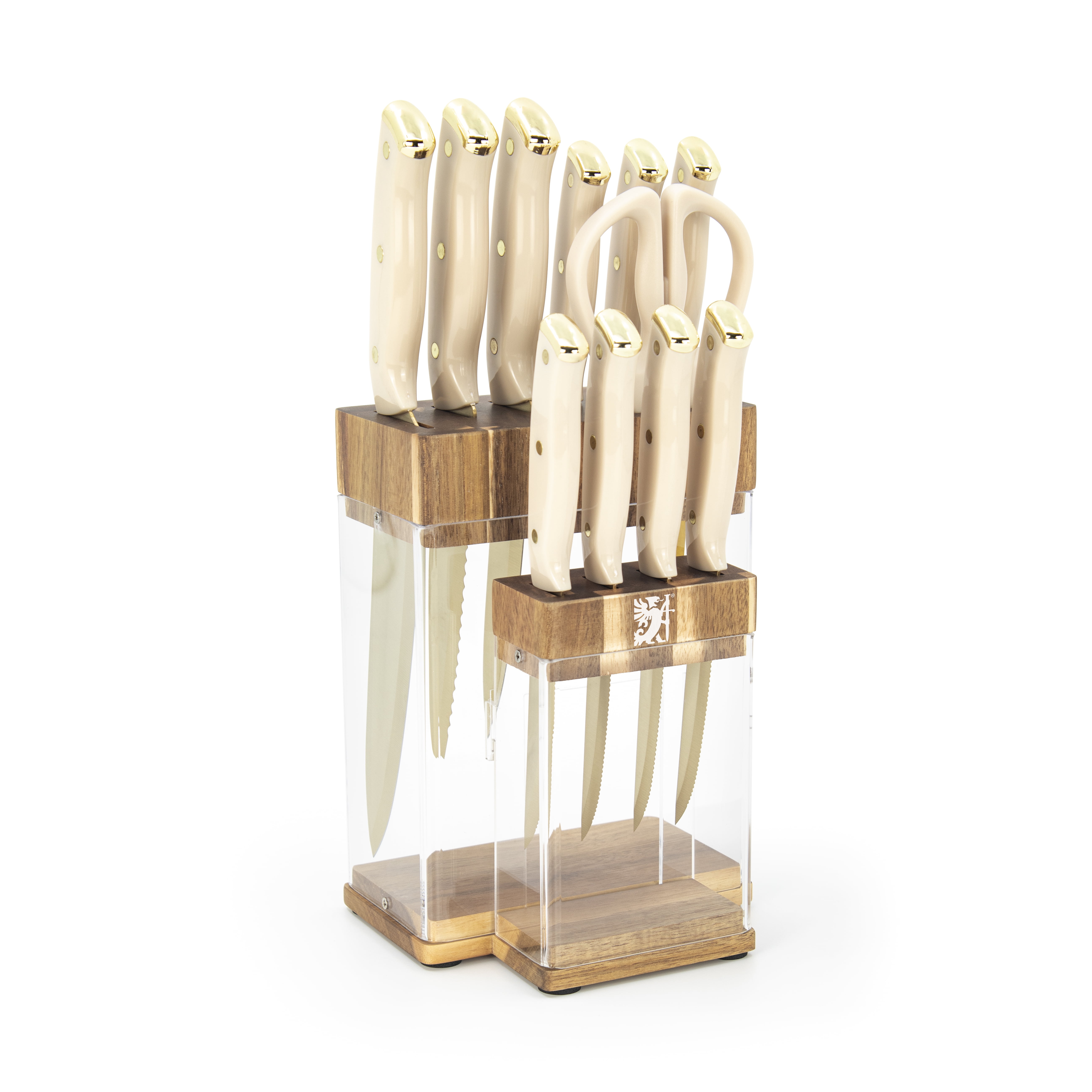Sabatier 12 PC Knife Set Gold Blade