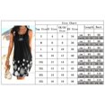 thumbnail image 5 of BJYX Sundress Femmes Casual Robe d'Été Cou Sans Manches Plissé Imprimé Beachwear Tank Sundresses Swing Robe, 5 of 5