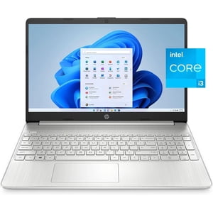 Rénové (bon) HP 15.6" HD Ordinateur portable (Core Intel) i3-1115G4, 8GB RAM, 256GB SSD, Windows 11 Mode S) - Argent naturel (15-dy2791wm)