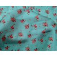 thumbnail image 4 of oneOone Silk Tabby Fabric Leaves & Flower Floral Decor Fabric Printed BTY 42 Inch Wide, 4 of 4