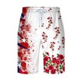 thumbnail image 4 of Shorts de Gym pour Hommes Décontractés Mode Shorts Patchwork avec Poches Taille Élastique Pantalons de Plage Shorts de Course pour Hommes en Liquidation, 4 of 4