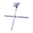 thumbnail image 4 of jinwen Yoga Rod Training Stretching Tool Open Shoulder Pilates Posture Correction Bar for Added Mobility Gym Body Sculpting Exercise Blue, 4 of 9