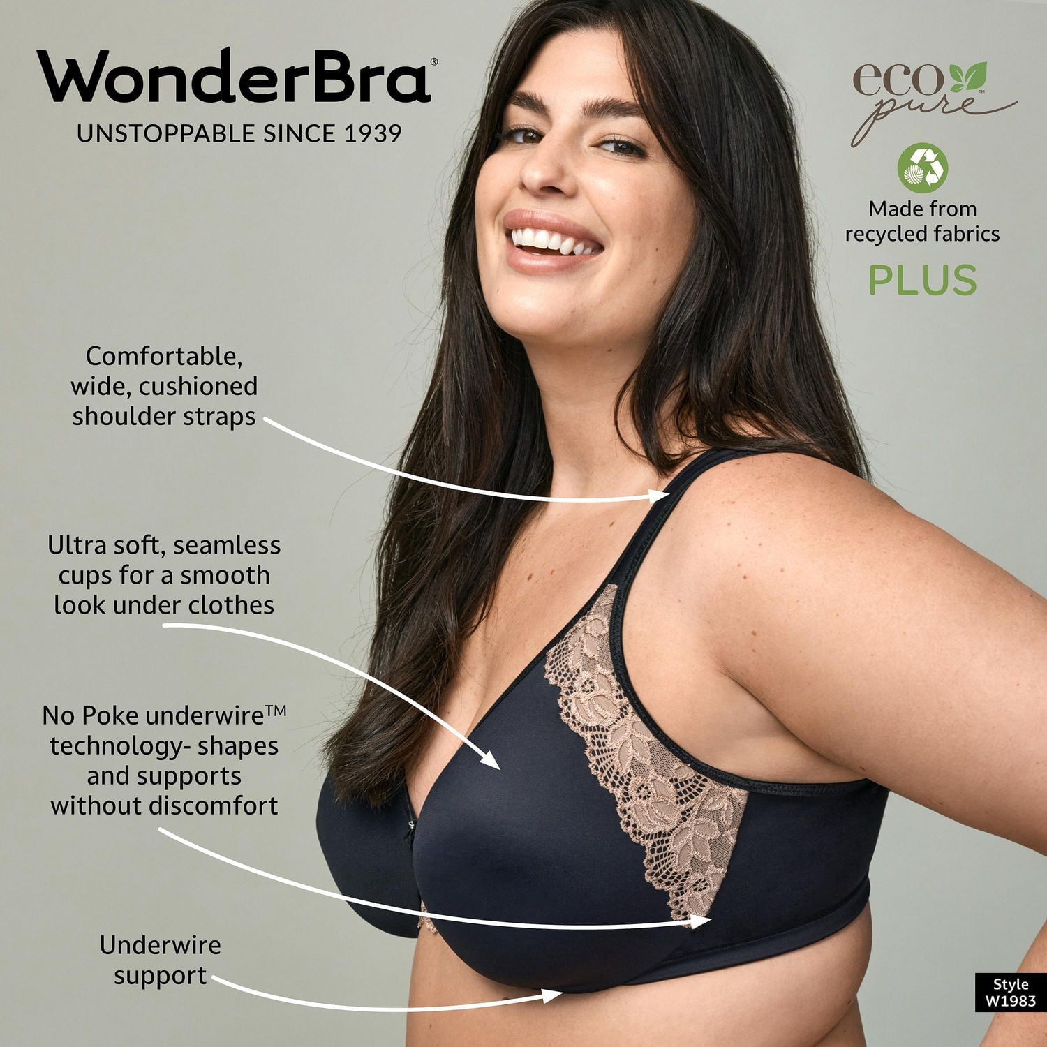 Soutien-gorge à armature No Poke de WonderBra Plus