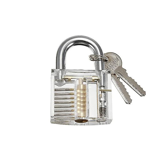 Transparent Padlock Tool One Word Practice Lock (transparent Installation) Acrylic Lock