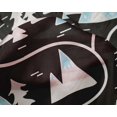 thumbnail image 5 of oneOone Silk Tabby Black Fabric Mountain Pattern Craft Projects Decor Fabric Printed By The Yard 42 Inch Wide, 5 of 5
