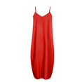 thumbnail image 4 of Robe Maxi d'Été pour Femmes Robe Longue Décontractée Bohème Sans Manches à Bretelles Smockée à Volants Longue Plage Soleil Robes, 4 of 4