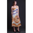 thumbnail image 5 of Bimba Robe Midi Imprimée Teinture sur Nœuds pour Femmes, Bretelles Spaghetti, Tenue de Plage, Taille TTG, 5 of 5