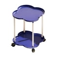 thumbnail image 3 of Uuiauoio Chariot de Rangement Mobile Table d'Appoint Roulante avec Roues, Étagère Organisatrice en Plastique pour Chambre Salon Bureau, Étagère de Rangement Portable Multifonction avec Assemblage Requis, 3 of 7