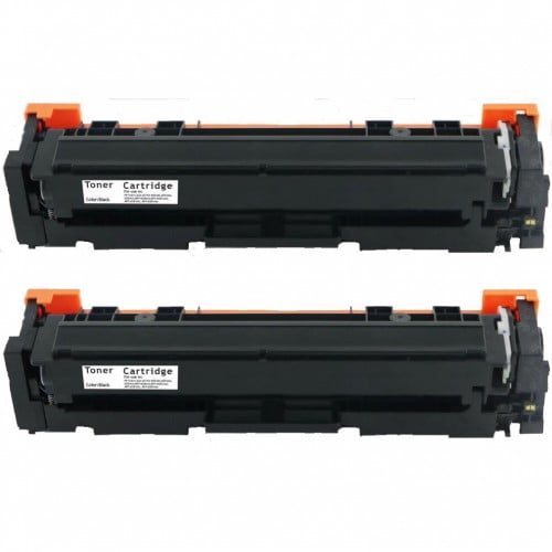 2 Cartouches de Toner Compatibles Noires CF500X Rendement Élevé pour HP 202X