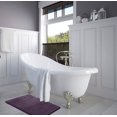 thumbnail image 4 of Set of 2 Clara Clark Bath Mat Bathroom Rug - Absorbent Memory Foam Bath Rugs - Non-Slip, Thick, Cozy Microfiber Bathrug, Plush Shower, Toilet Bathmats - Purple - Large Size 20"x32" Small Size 17”x24”, 4 of 4