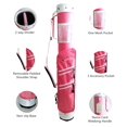 thumbnail image 2 of A99 Golf Carry Golf Bag Pink Practice Range Golf Bag Golf Club Carry Bags Driving Range Mini Course Training Travel Case No Stand, 2 of 7