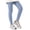 Blue, variant on GDREDA Girls Athletic Leggings Kids Dance Running Yoga Pants Workout Dance Tights Pants for Girls Trendy
